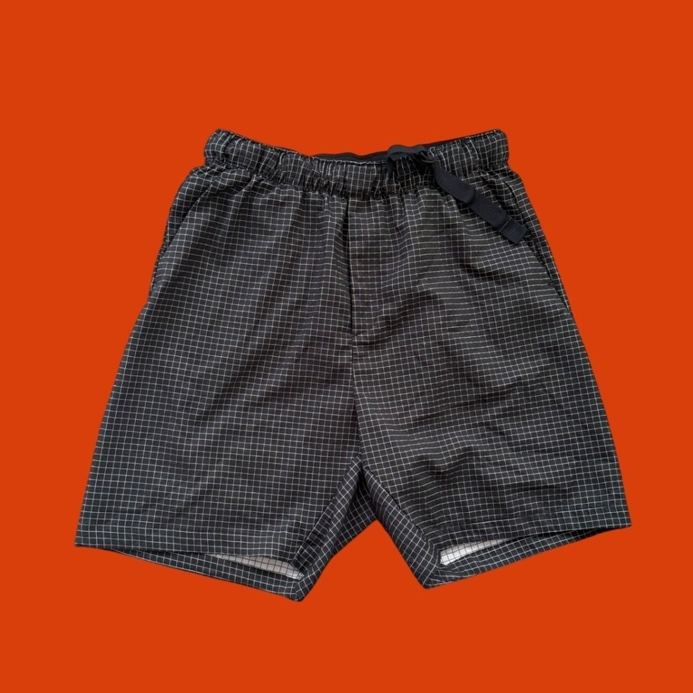 Nike Grid Print Tech Pack Shorts Black White Gorpcore Belted Mens Large